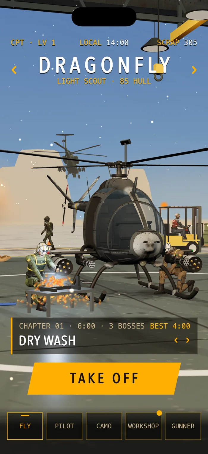 Rotorstorm: the hangar